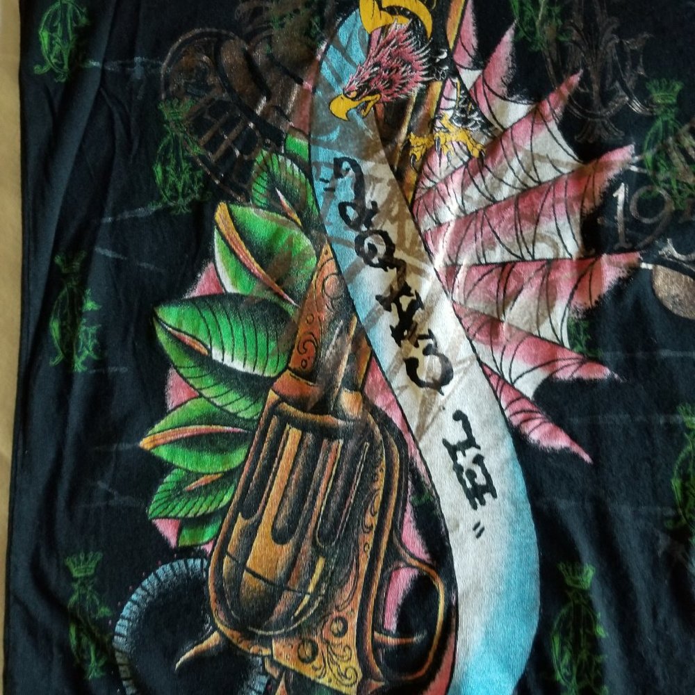 Christian Audigier. Very Rare Vintage beautiful collectible t-shirt .  L… - Picture 5 of 16